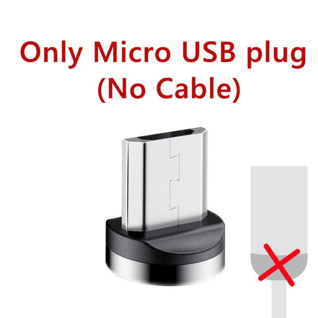 Runder magnetischer Kabelstecker 8-poliger Typ C Micro-USB-C-Stecker Schnellladetelefon-Magnet-Ladestecker für iPhone 1m-Leitungsaufladung