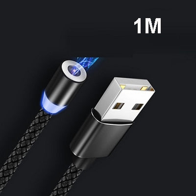 Runder magnetischer Kabelstecker 8-poliger Typ C Micro-USB-C-Stecker Schnellladetelefon-Magnet-Ladestecker für iPhone 1m-Leitungsaufladung
