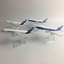 JASON TUTU Original model a380 airbus Boeing 747 airplane model aircraft Diecast Model Metal 1:400 airplane toy Gift collection