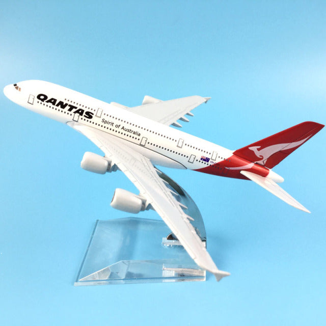 JASON TUTU Original model a380 airbus Boeing 747 airplane model aircraft Diecast Model Metal 1:400 airplane toy Gift collection