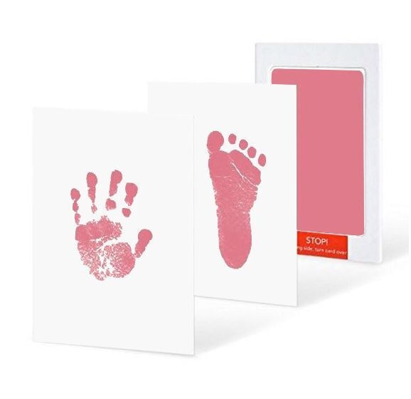 Baby Fußabdrücke Handabdruck Stempelkissen Sichere ungiftige Stempelkissen Kits für Babyparty Baby Pfotenabdruck Pad Fußabdruck Pad Inkless