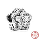 100% 925 Sterling Silver Feather Family Tree Snowflakes Boy Dangle Beads Fit Original Pandora Charms Bracelets DIY Women Jewelry