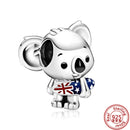 100% 925 Sterling Silver Feather Family Tree Snowflakes Boy Dangle Beads Fit Original Pandora Charms Bracelets DIY Women Jewelry