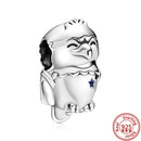 100% 925 Sterling Silver Feather Family Tree Snowflakes Boy Dangle Beads Fit Original Pandora Charms Bracelets DIY Women Jewelry