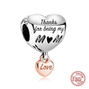 100% 925 Sterling Silver Feather Family Tree Snowflakes Boy Dangle Beads Fit Original Pandora Charms Bracelets DIY Women Jewelry