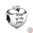 100% 925 Sterling Silver Feather Family Tree Snowflakes Boy Dangle Beads Fit Original Pandora Charms Bracelets DIY Women Jewelry