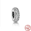 100% 925 Sterling Silver Feather Family Tree Snowflakes Boy Dangle Beads Fit Original Pandora Charms Bracelets DIY Women Jewelry