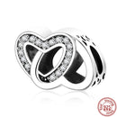 100% 925 Sterling Silver Feather Family Tree Snowflakes Boy Dangle Beads Fit Original Pandora Charms Bracelets DIY Women Jewelry