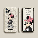DISNEY 2021 Minnie Silicone Case for IPhone 11 Pro Xs Max iPhone SE 2020 6 6S 7 8 Plus Official Liquid Silicon 360 Full Cover