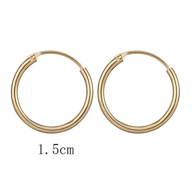 2020 New Vintage Rose Gold Multiple Dangle Small Circle Hoop Earrings for Women серьги Jewelry Steampunk Ear Clip Gift