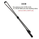 Antena táctica CS para Walkie Talkie Baofeng UV-5R UV-82 conector SMA-hembra VHF UHF 144/430Mh plegable Ham CB Radio