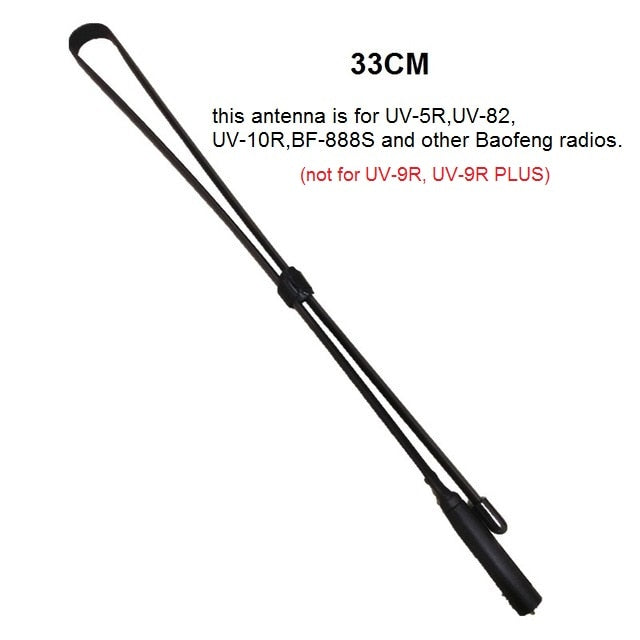 CS Taktische Antenne für Walkie Talkie Baofeng UV-5R UV-82 SMA-Buchse VHF UHF 144/430Mh Faltbares Amateurfunkgerät
