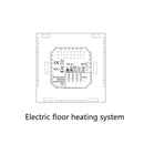 WiFi Smart Thermostat Temperature Controller for Gas Boiler Electric Underfloor Heating Humidity Display Works with Alexa