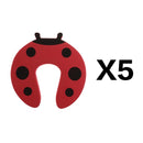 5 unids/lote de protección de seguridad para bebés, Tope de seguridad para puerta de animales bonitos, cerradura de tarjeta para bebés, Protector de dedos para el cuidado de recién nacidos