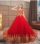 Quinceanera Dress 2021 New Luxury Boat Neck Party Prom Ball Gown Vintage Lace Vestidos Robe De Bal Vestidos De 15 Custom Made