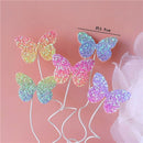 10pcs Happy Birthday Cake Toppers Cake Decoration Handmade Painted Butterfly Cake Topper For Wedding Birthday Party Baby Shower