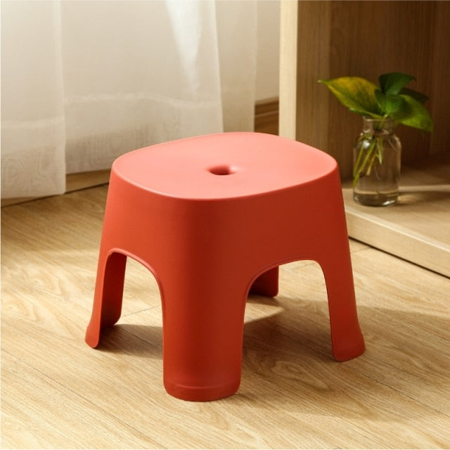 Household Bathroom Plastic Children's Stool Thickened  Anti-slip Shoe Changing Stool Kid's Stepping Bench Stable Bedside Stools