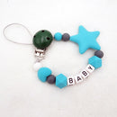Mauskopf-Stil, handgefertigt, personalisierter Name, Schnullerclips, Silikon-Attaché, Tetine, personalisieren, Infant Chupetero Personalizado