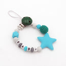 Mauskopf-Stil, handgefertigt, personalisierter Name, Schnullerclips, Silikon-Attaché, Tetine, personalisieren, Infant Chupetero Personalizado