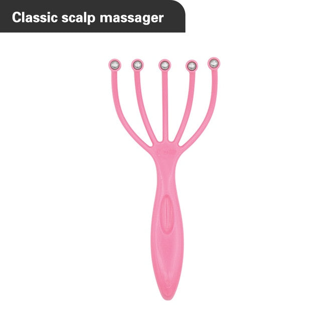 Best Selling Head Massager Five Finger Ball Plastic Scalp Massager Relieve Pressure Itch Massager For Head Rake Head Skin