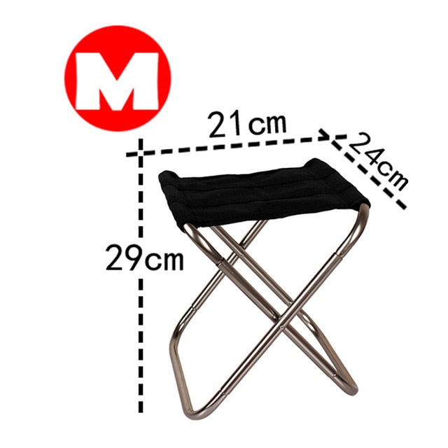Folding Camping Chair Lightweight Picnic Fishing Chair Foldable Aluminium Cloth Outdoor Portable Beach Chair Outdoor Furniture