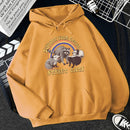 Support Your Local Street Cats Print Frauen Hoodie Cartoons Crewneck Kleidung Vintage Loose Sweatshirt Street Hip Hop Hoody Womens