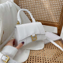 Designer Luxury Soft Top-Handle Tote Women Alligator Leather Hourglass Handbag Girl Brand B Metal Shoulder Messenger Bags Female