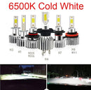2pcs 60W 12000LM Car LED Headlight Bulbs H11 9006 HB4 9005 HB3 H4 H7 H8 H9 H1 Mini Headlight Kit for High/Beam Bulb Fog Light