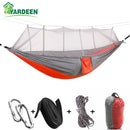1-2 Personen 260 * 140 cm Camping Hängematte Outdoor Moskito Bug Net Tragbarer Fallschirm Nylon zum Schlafen Reisen Wandern