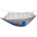 1-2 Personen 260 * 140 cm Camping Hängematte Outdoor Moskito Bug Net Tragbarer Fallschirm Nylon zum Schlafen Reisen Wandern