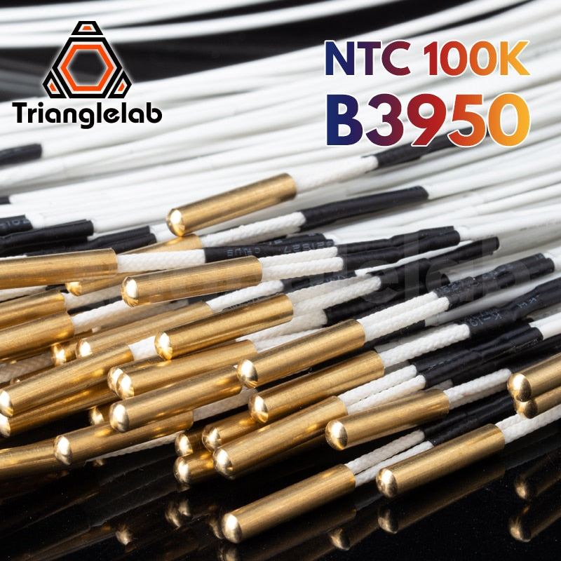 Trianglelab NTC 100K ohm B3950 Thermistor Cartridge Sensor High Temperature 280℃ for E3D PT100 V6 Heater Block 3D Printer