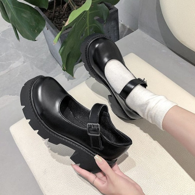 Lolita Schuhe Frauen Japanischen Stil Vintage Weiche Schwester Mädchen High Heels Wasserdichte Plattform College Student Cosplay Kostüm Schuhe
