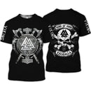 2020 latest Viking symbol printed T-shirt men's summer short-sleeved Harajuku T-shirt men's street hip-hop unisex T-shirt top 01