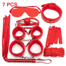Sexy Leather BDSM Kits Plush Sex Bondage Set Handcuffs Sex Games Whip Gag Nipple Clamps Sex Toys For Couples Exotic Accessories
