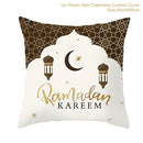 Ramadan MUBARAK Cushion Cover Eid Mubarak Decoration Islamic Muslim Party Favors Islam Gifts Eid Al Adha Ramadan Kareem 45x45cm
