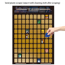 Dekoration Home Top 100 Anime Poster Anime Bucket List Premium und künstlerische Symbole Tolles Geschenk für Anime-Enthusiasten