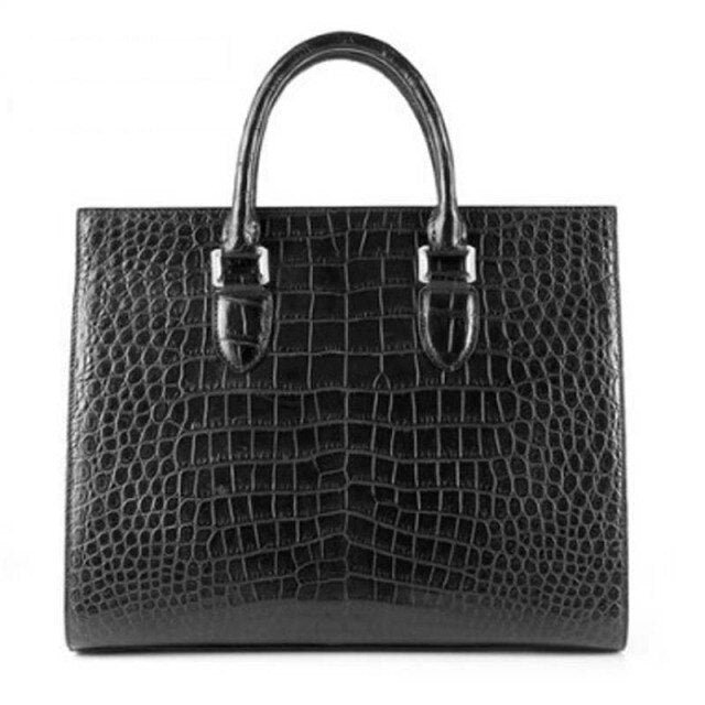 weitasi new Crocodile leather men's business briefcase and leisure handbag men handbag men crocodile bag