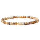 4mm Chakra Beads Energy Bracelet Natural Round Agates Onyx Stone Stretch Bracelet Bangles for Women Men Handmade Yoga Jewelry