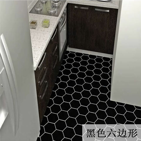 Floor stickers self-adhesive bathroom floor stickers kitchen tile stickers decorative waterproof non-slip thick wear-resistant