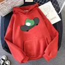 2021 Springtime Skateboard frog oversized Sweatshirt men and women's  Hoodies Harajuku Warm Pullover Womens Korean Style Hoodie