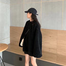 Korean Lovely Loose Tops Female Loose New Women Black High Street Lady Girls Sweater Autumn Girls Streetwear Orange Sweater