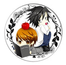 Free Shipping Anime Death Note Cosplay Badge Brooch L·Lawliet Killer Yagami Light Pins Badges for Backpacks Children Gift