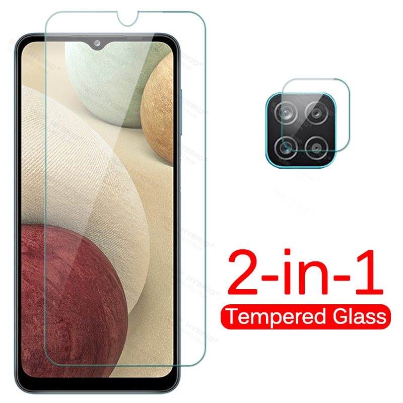 1-zu-2 Kameraglas für Samsung a12 a11 a10 a02s Schutzglas auf für Galaxya12 a 02s 12 11 10 Light Phone Screen Film Glas