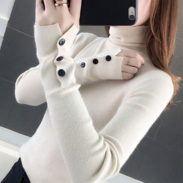 Woman Sweaters Thick Turtleneck Sweater Women's Autumn and Winter plus Size Knitwear Women's Top  Femme Chandails Pull Hiver