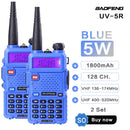 BaoFeng UV 5R Walkie Talkie Radio Station Comunicador UV-5R HAM Transceiver Dual-Band Intercom Handheld Talkie Walkie UV82