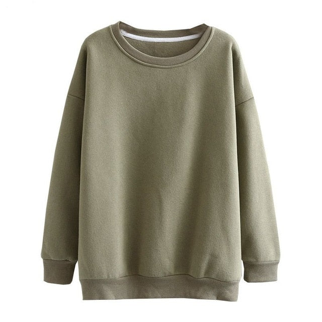 Tangada Damen Paar Sweatshirt Fleece 100% Baumwolle Amygreen übergroße Kapuze Hoodies Sweatshirts plus Größe SD60