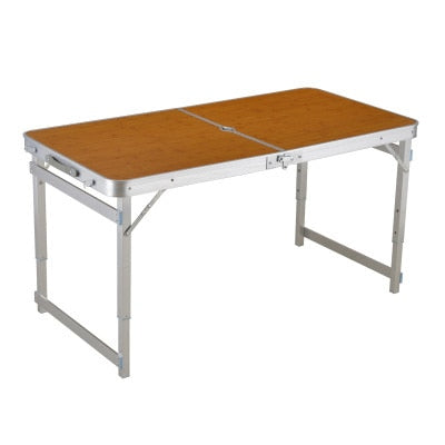 Mesa plegable para exteriores, silla para acampar, mesa de Picnic de aleación de aluminio, resistente al agua, ultraligera, duradera, mesa plegable para escritorio