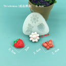 Fruit Strawberry Silicone Mould Fondant Chocolate Jelly Making Cake Tool Decoration Mold Oven Steam Available DIY Clay Resin Art