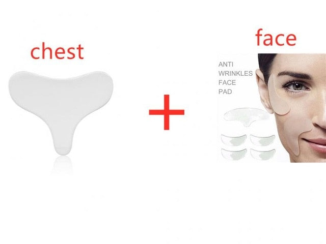 Face Neck Chest Anti Wrinkle Eye Face Pad Reusable Face Lifting Silicone Overnight Invisible Remove Lines Chest Not Stick