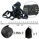 2 PCS Essential Can Hold 2000kg Out Door Camping Hiking Hammock Hanging Belt Hammock Strap Rope Accessories Load Bind Rope